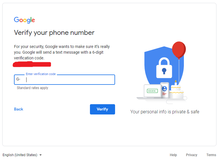 Verify gmail account 2