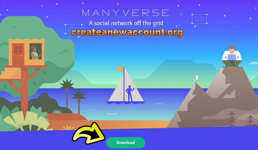 download manyverse create account