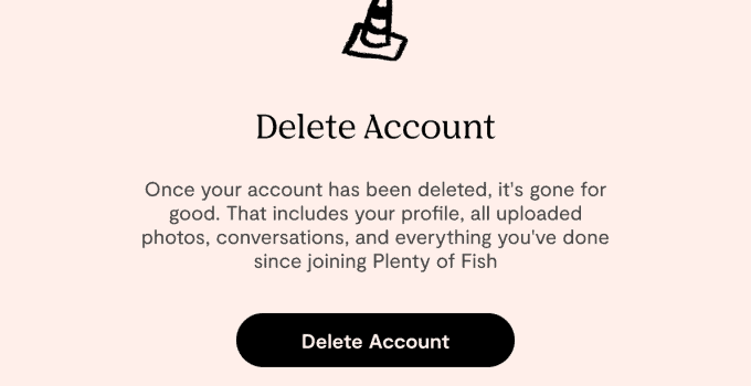 delete POF Account