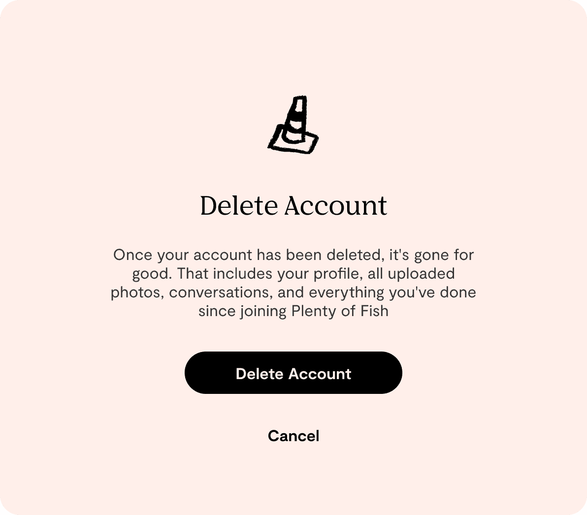 delete POF Account