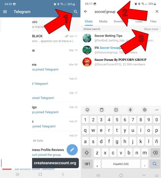 how to find telegram groups